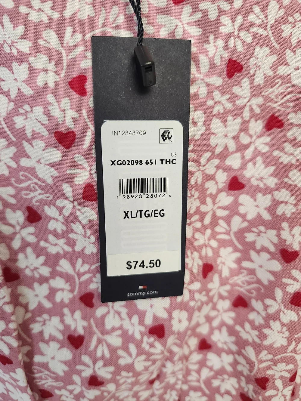 Tommy Hilfiger‎ Pink Floral Long-Sleeve Peplum Dress